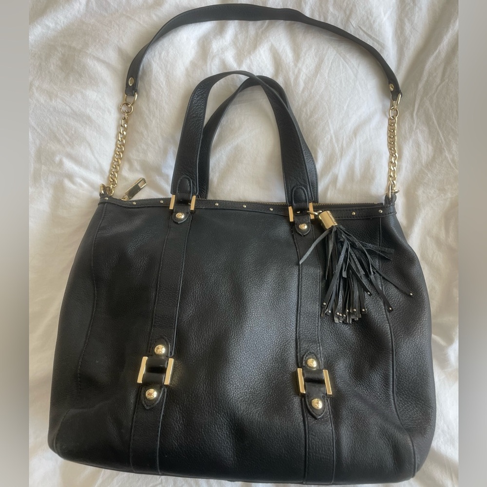 Juicy couture Black Leather Tote Bag